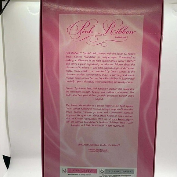 Mattel 2006 Pink Ribbon Breast Cancer Awareness Barbie Susan Komen EJ0932 - Picture 7 of 9
